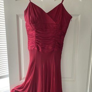 Vintage (2000) Nine West Red Silk dress, Size 6